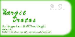 margit drotos business card